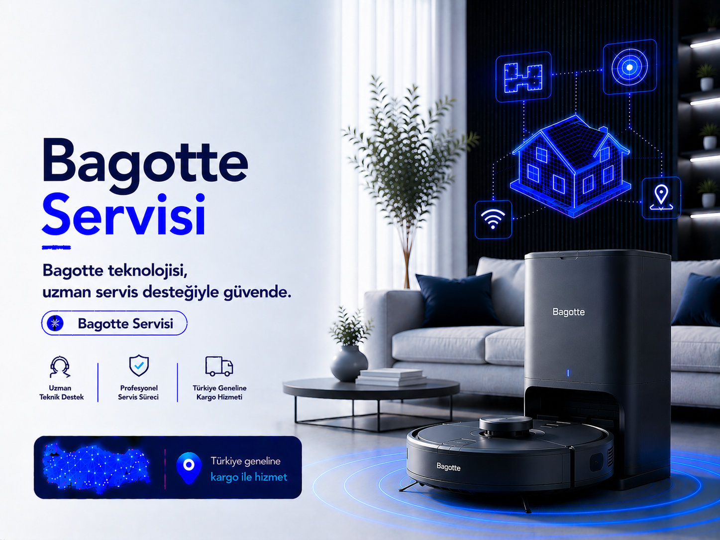 Bagotte robot süpürge servisi