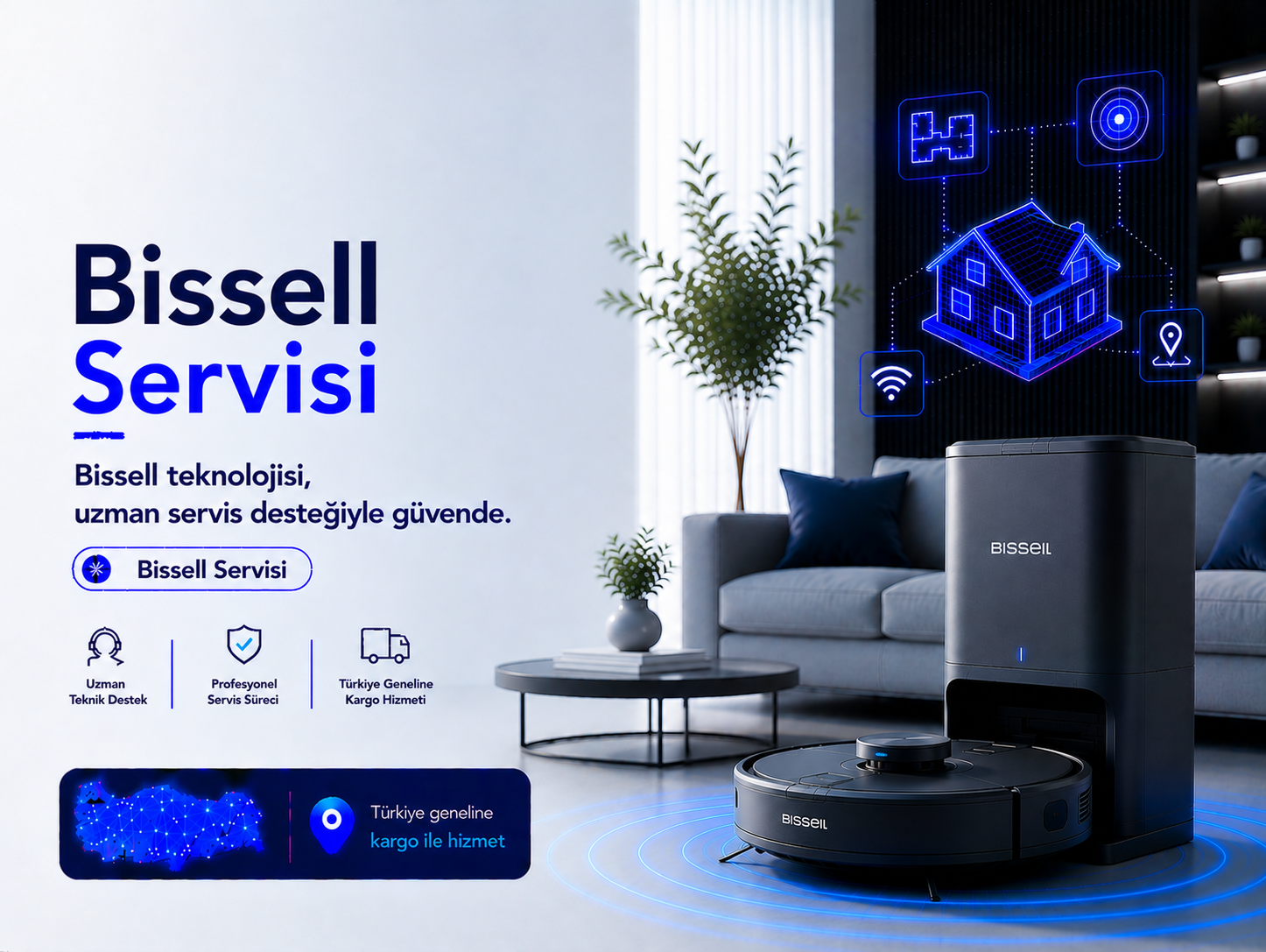 Bissell robot süpürge servisi