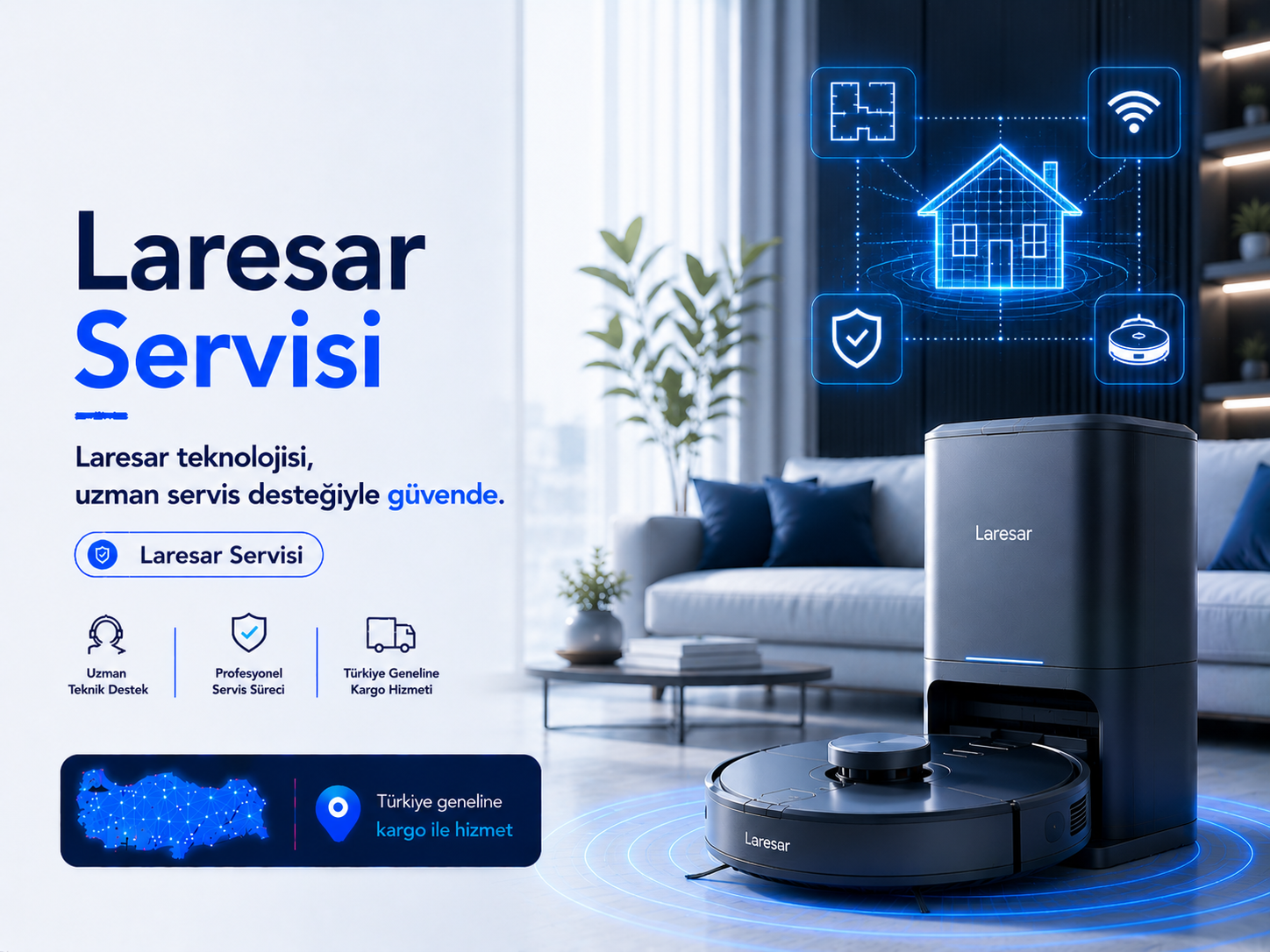 Laresar robot süpürge servisi