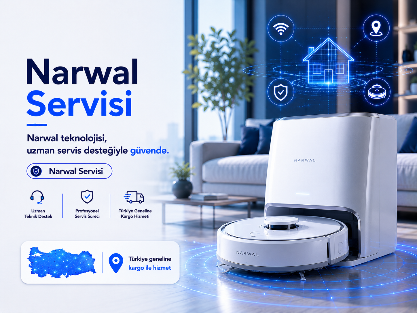 Narwal robot süpürge servisi