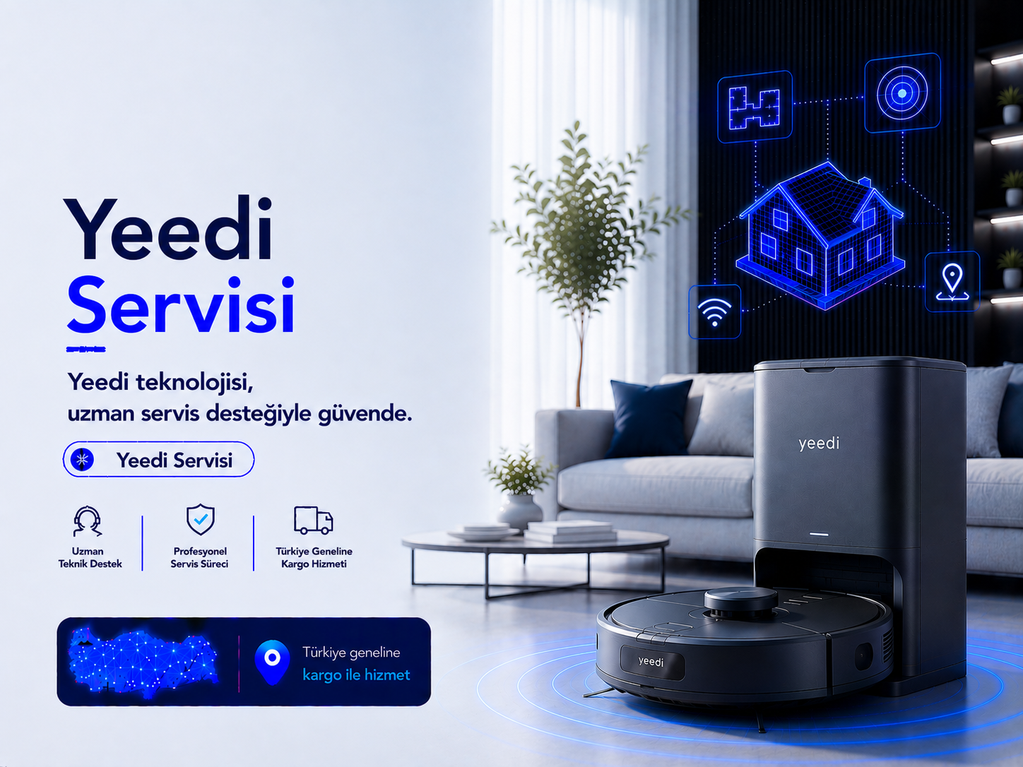 Yeedi robot süpürge servisi